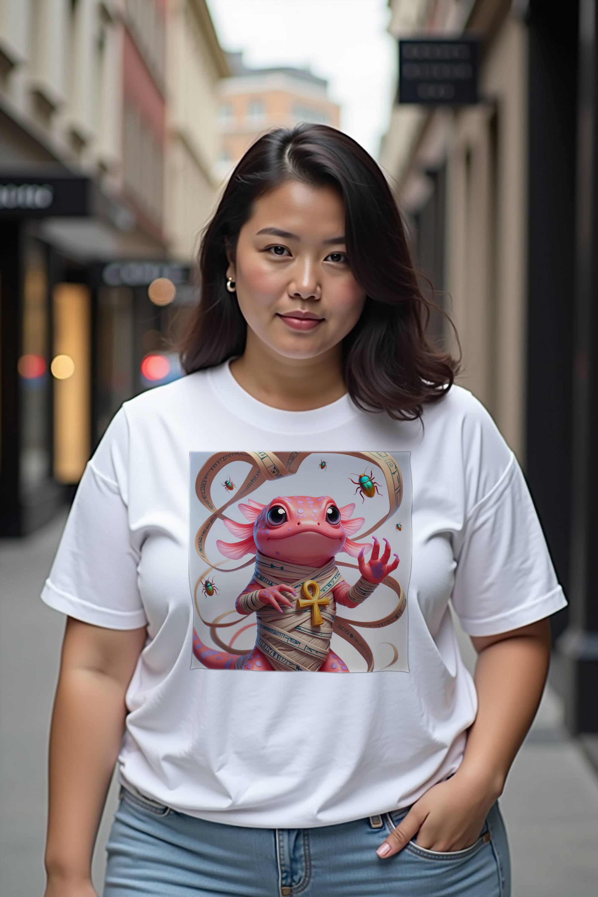 Mummy Axolotl - Unisex T-Shirt | Premium Streetwear