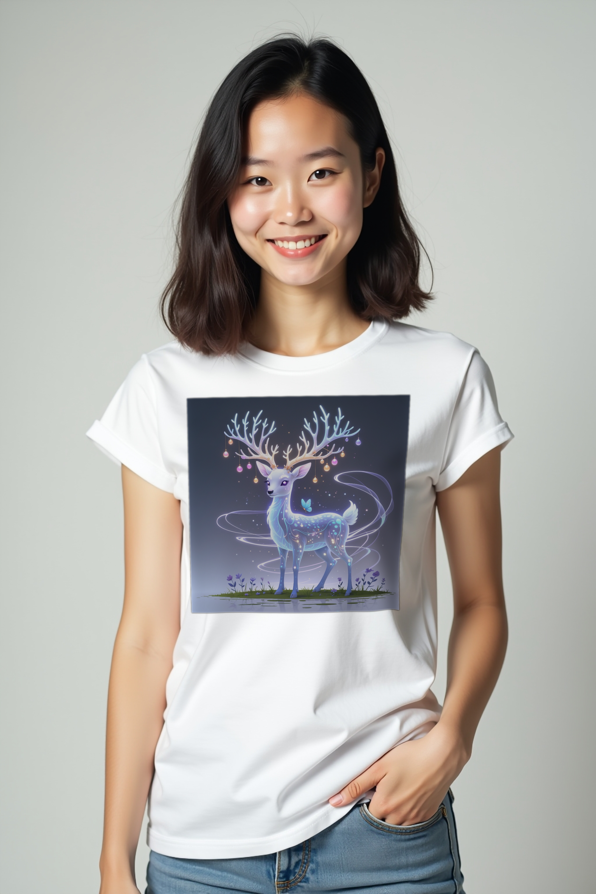Ghostly Deer - Unisex T-Shirt | Premium Streetwear