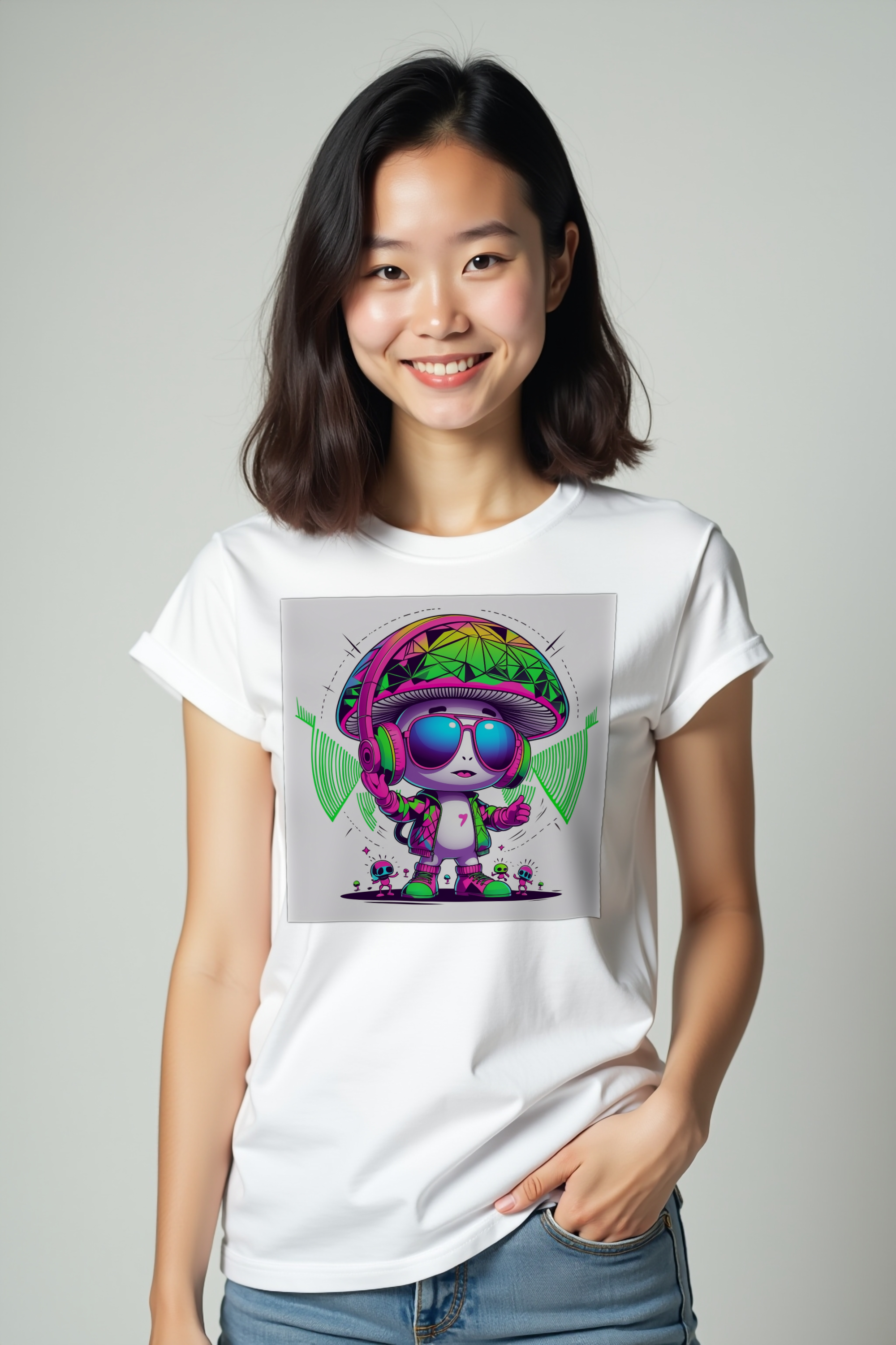 Mycelium Mirage Tee mockup 4