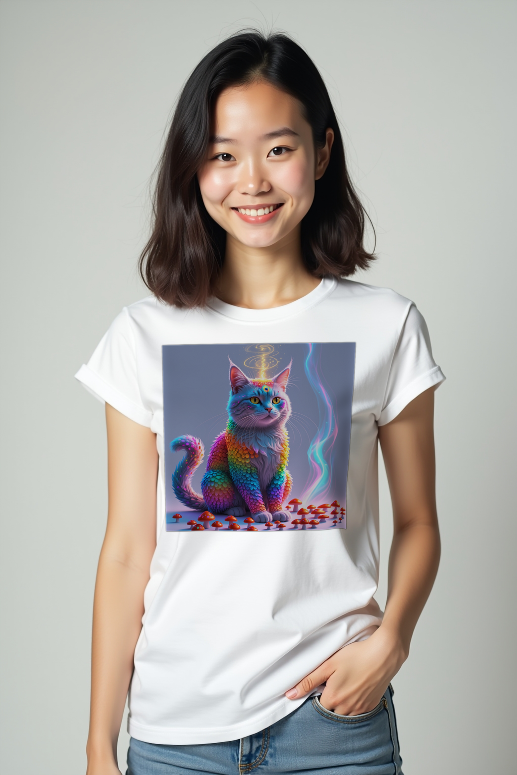 Mycelium Mirage Tee mockup 4