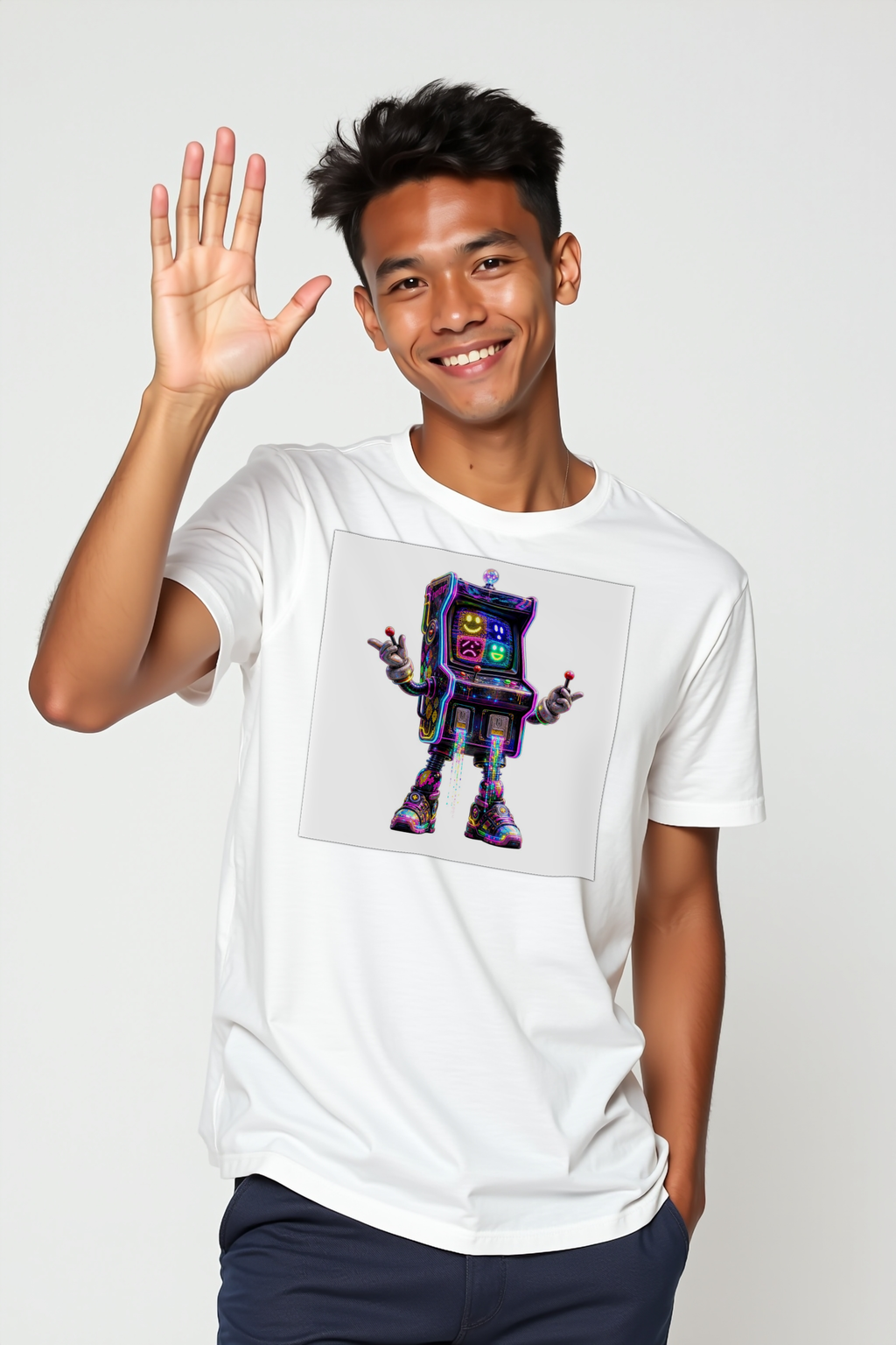 The Last Arcade Cabinet tshirt white