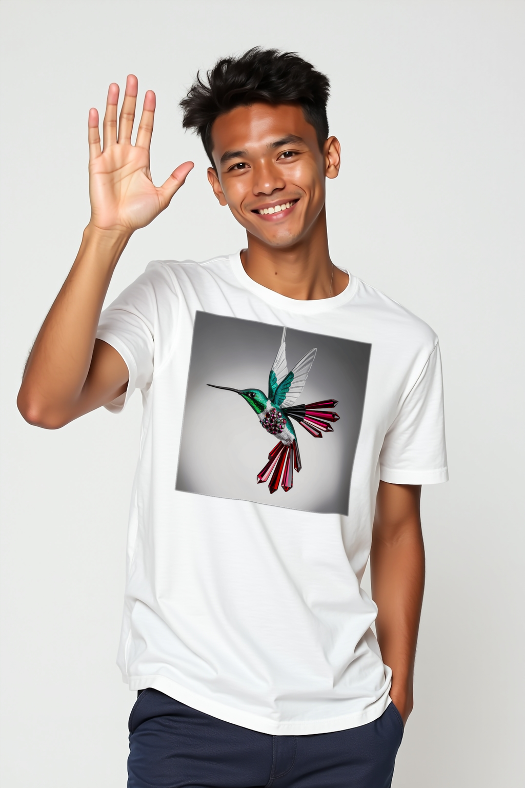 Alexandrite Hummingbird Tee - lifestyle 4
