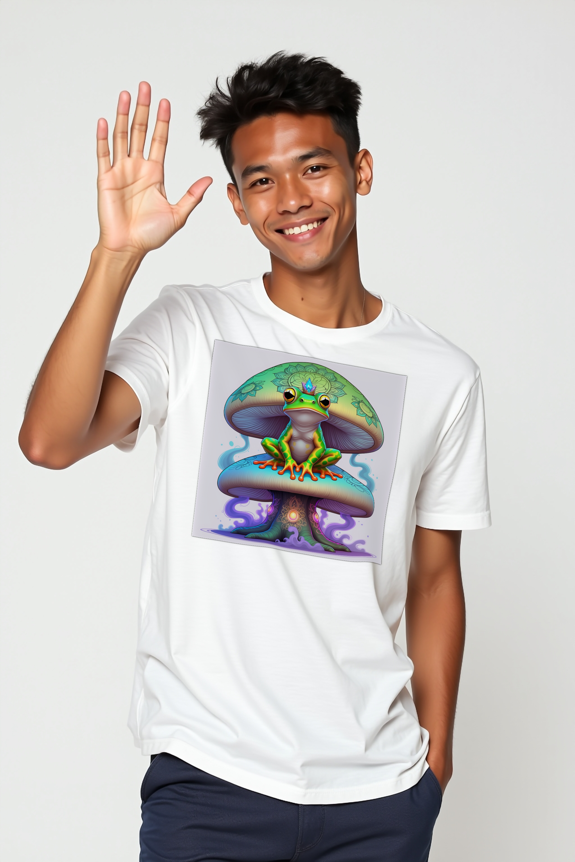 Mycelium Mirage Tee mockup 4