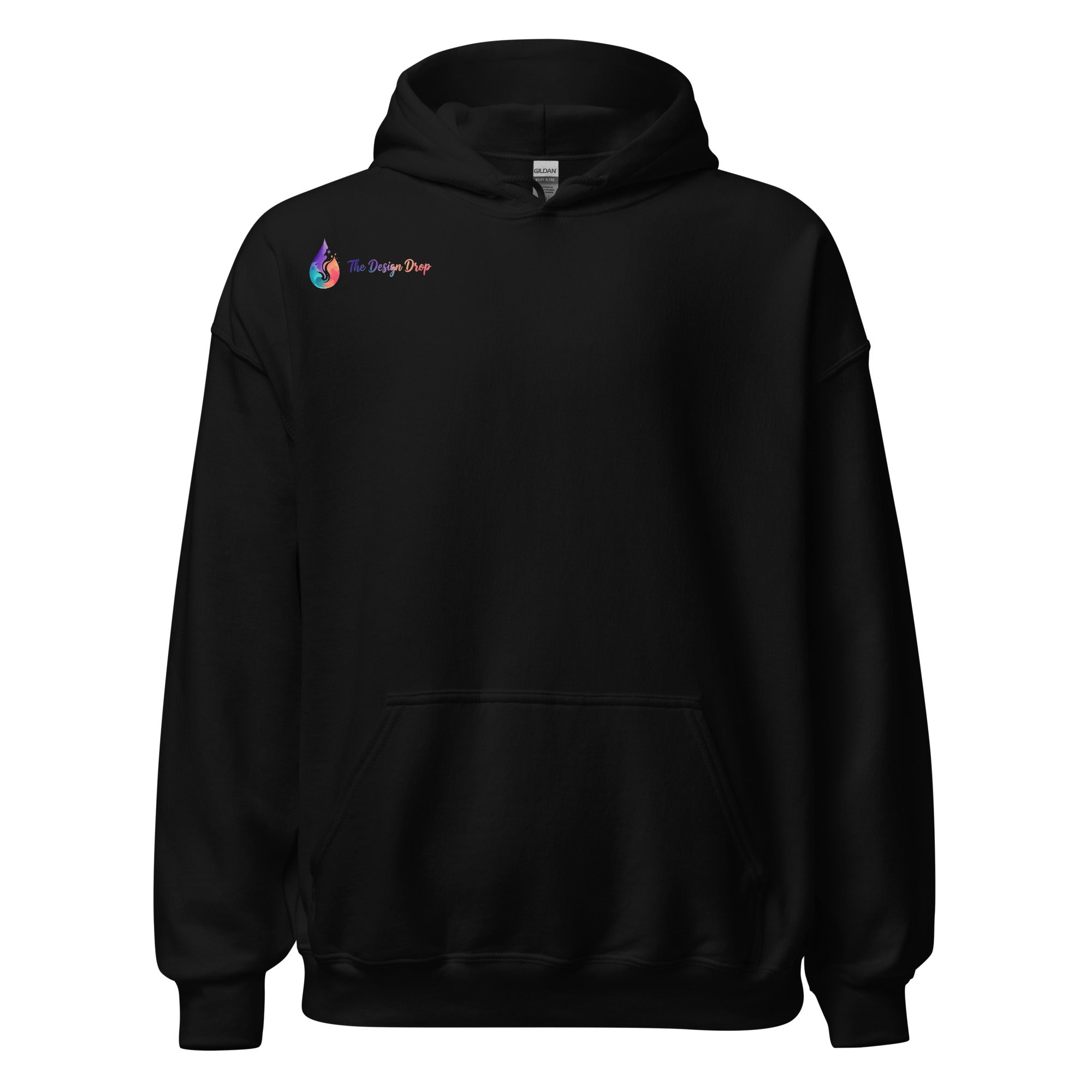 Hoodie black front (blank)