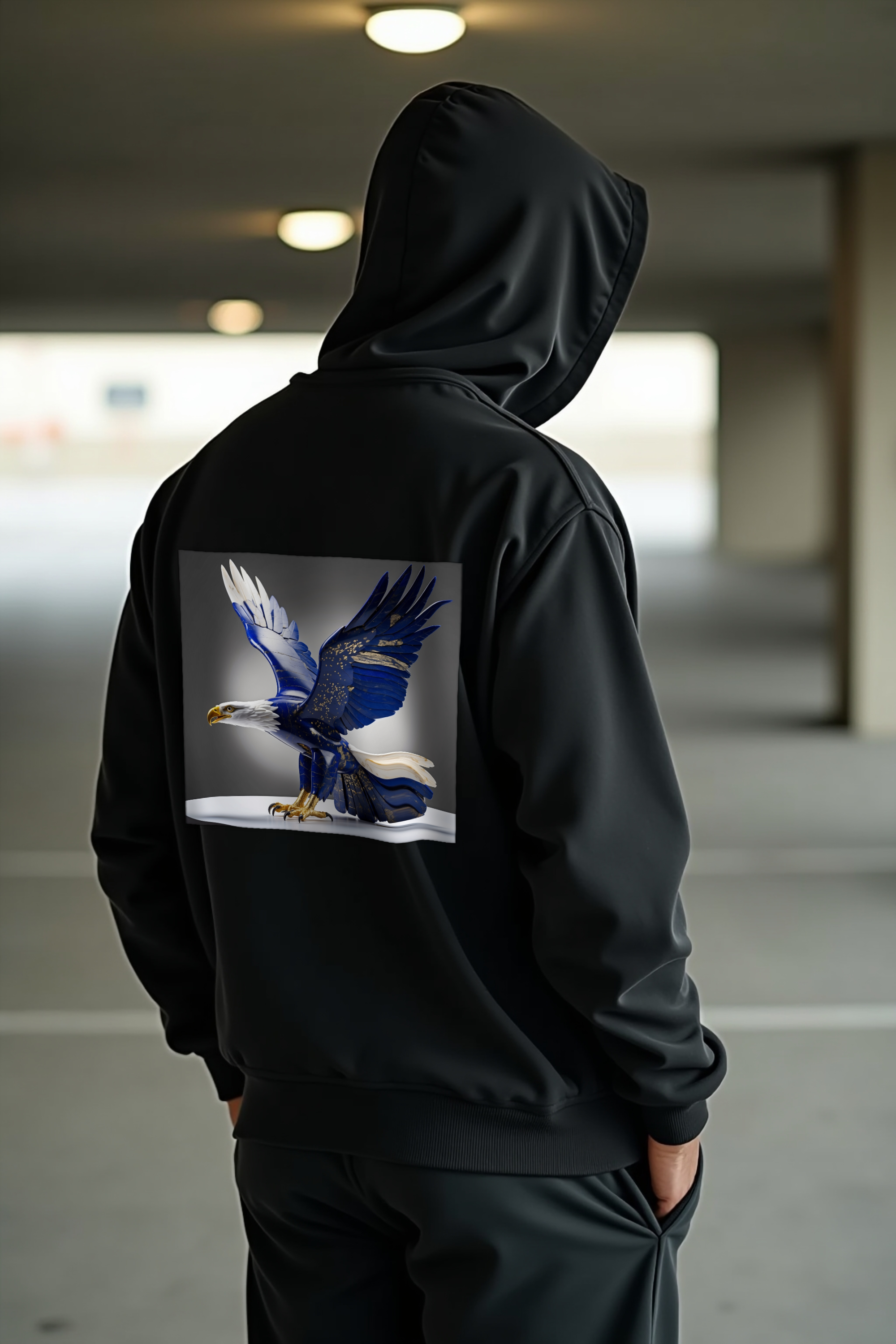 Lapis Eagle hoodie mannequin