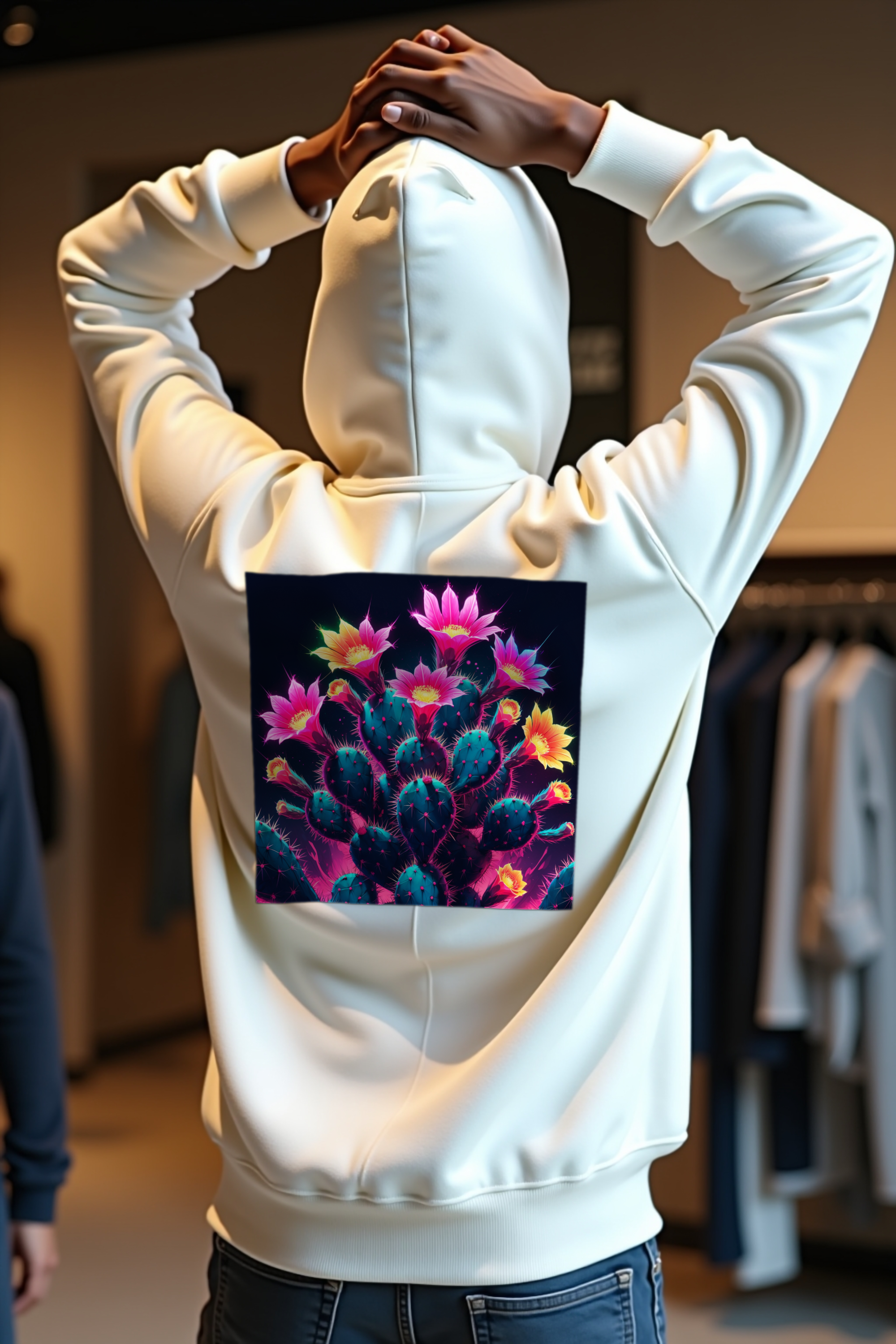 Volt Cactus Hoodie White